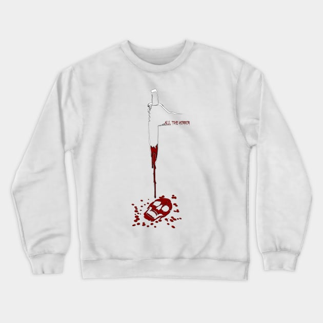 ATH 2020 with Knife Logo Crewneck Sweatshirt by All The Horror